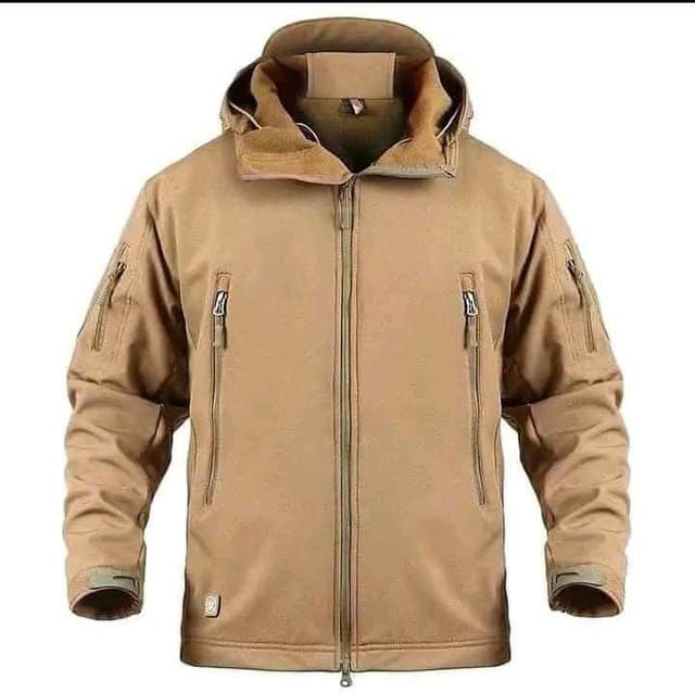 Brown soft shell jacket